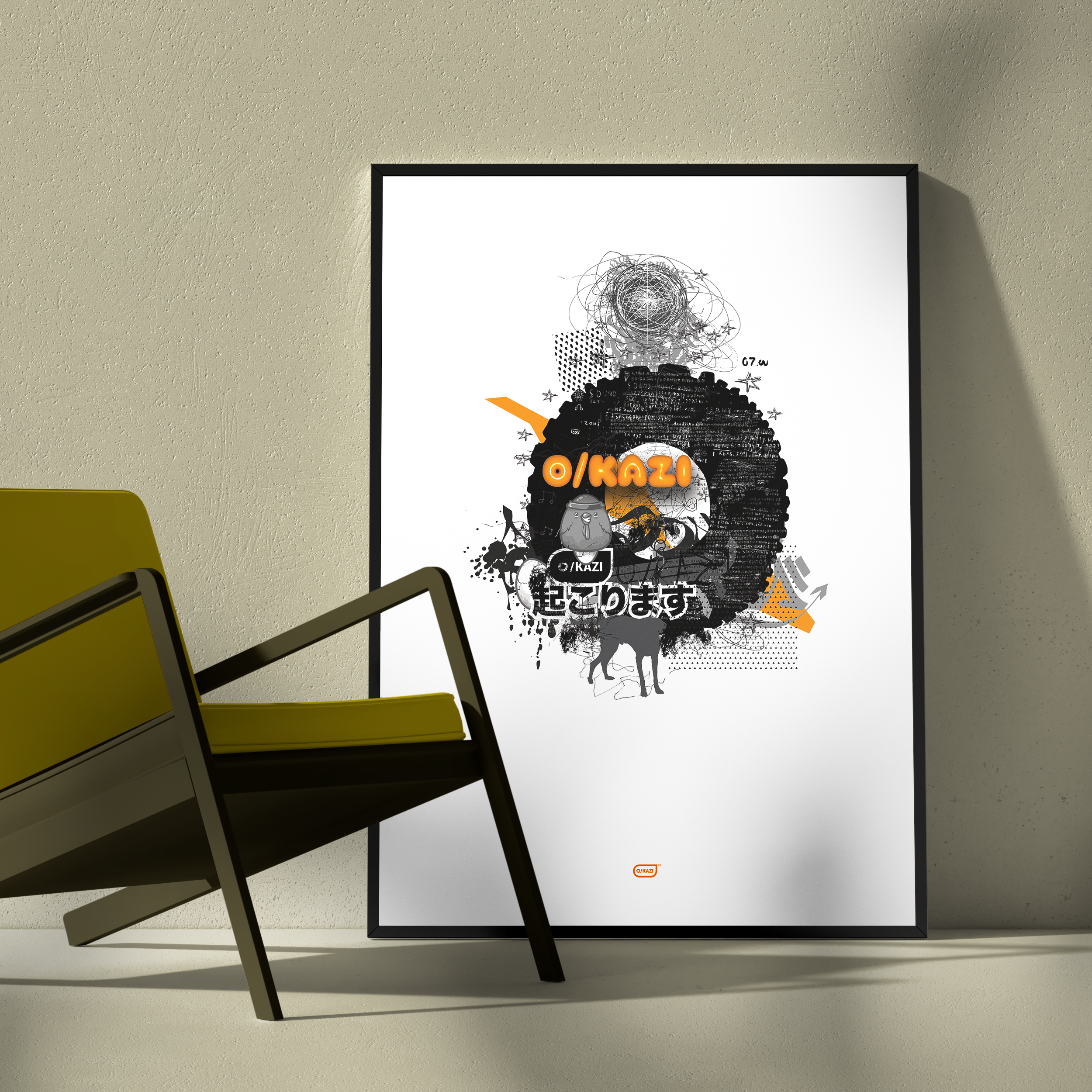 O/kazi Studio. Framed Poster. Fables From O/kazi Anticipating the Extraordinary