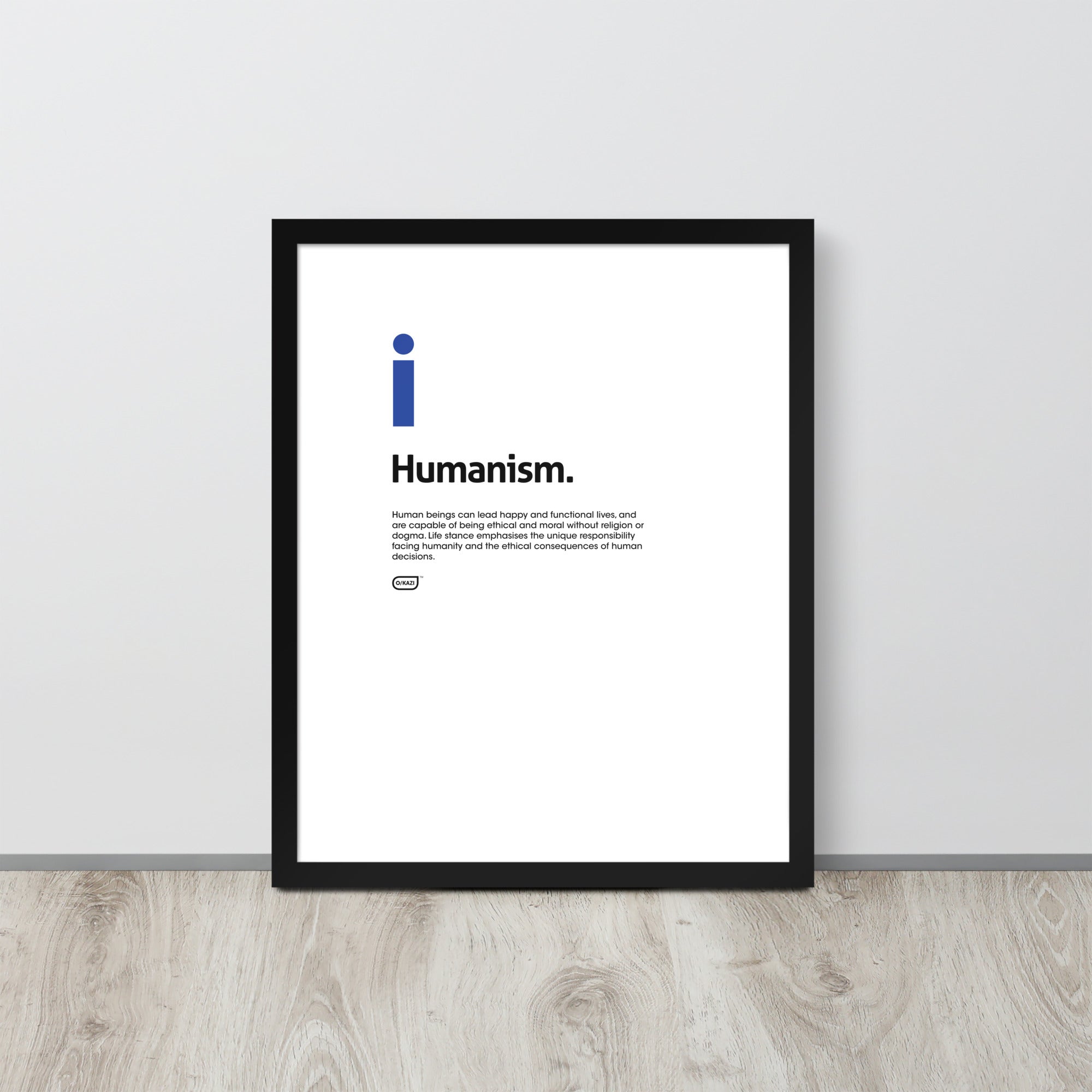 Philosophy - Humanism - White Poster
