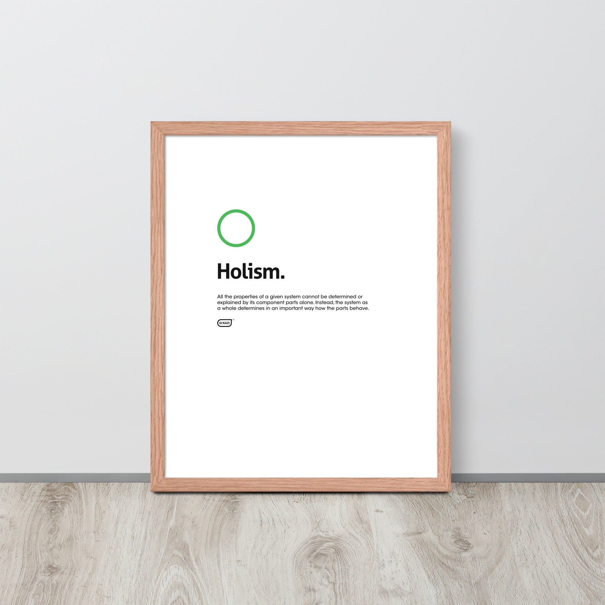 Philosophy - Holism - White Poster