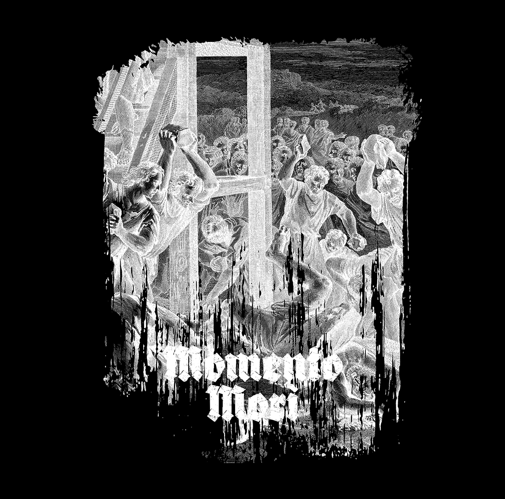 Momento Mori - The Israelites stoning blasphemers - A. de Blois Wellcome - T-shirt - Black