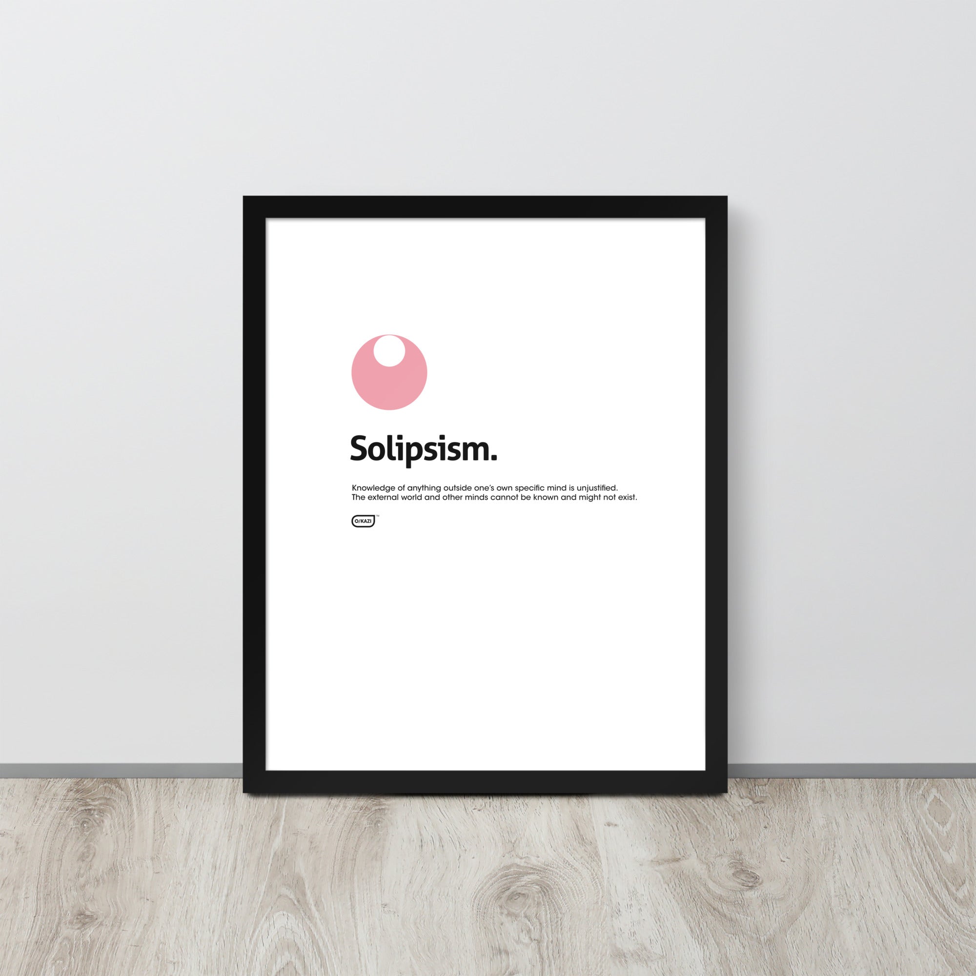 Philosophy - Solipsism - White Poster