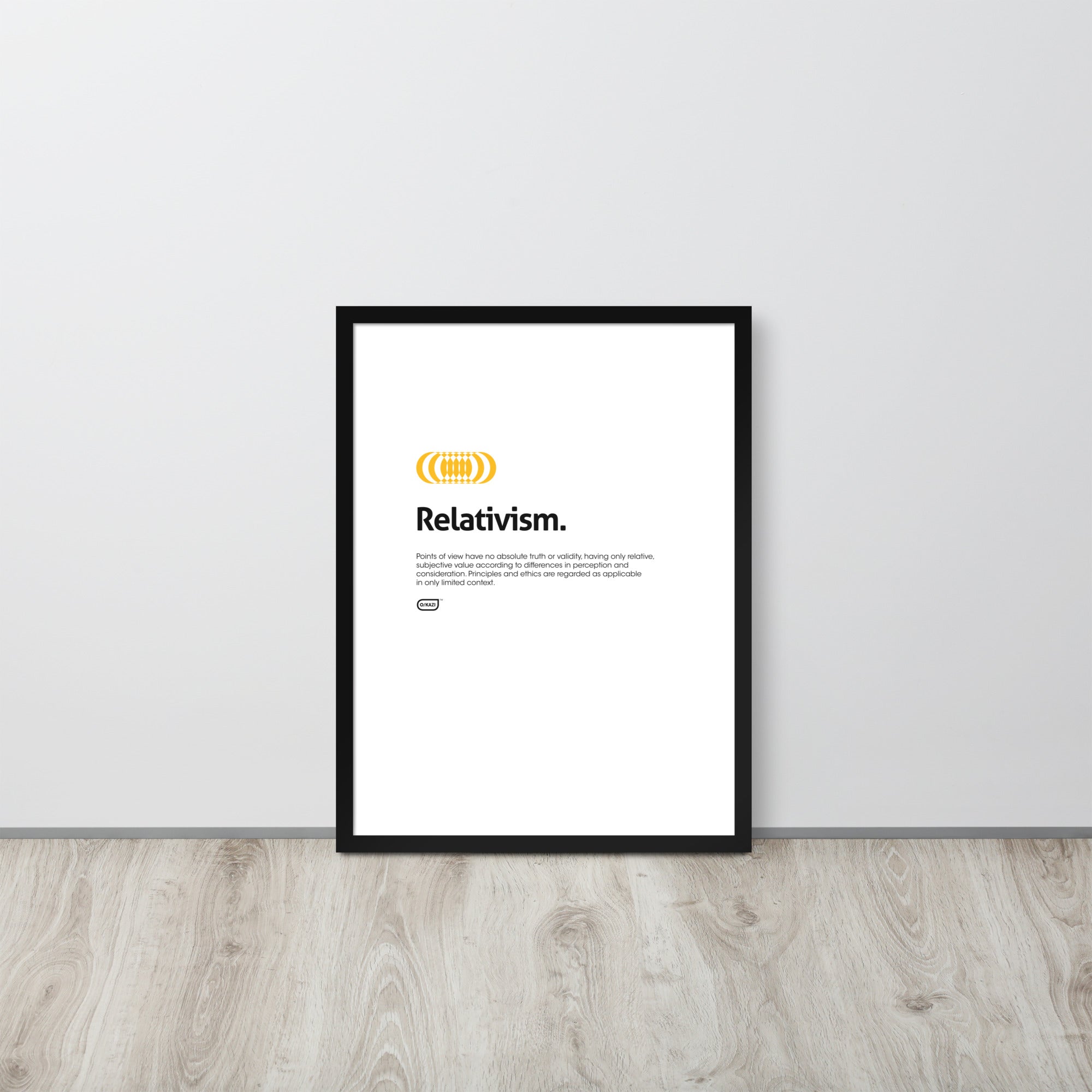 Philosophy - Relativism - White Poster