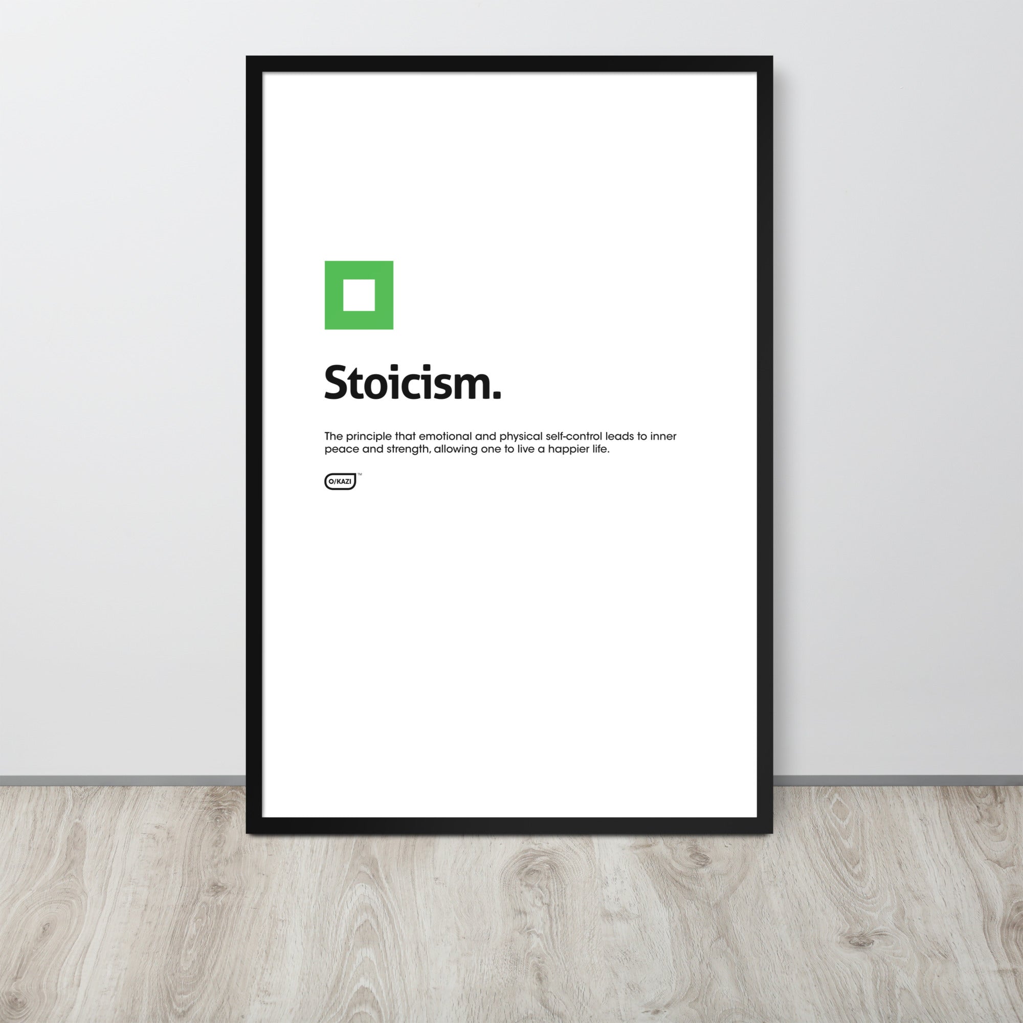Philosophy - Stoicism - White Poster