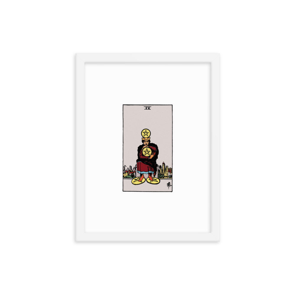 Tarot: Rider-Waite /  Four of Pentacles