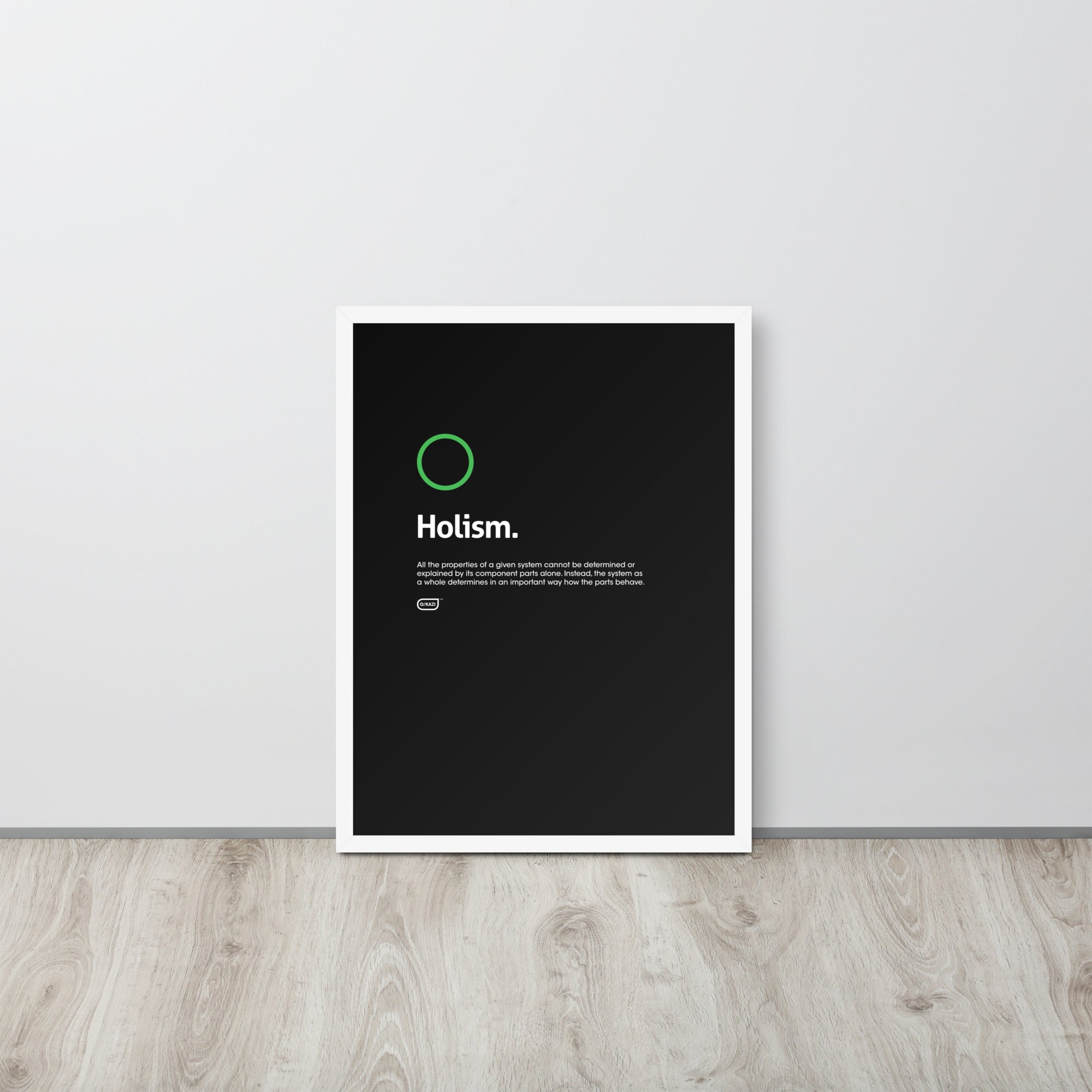 Philosophy - Holism - Black Poster